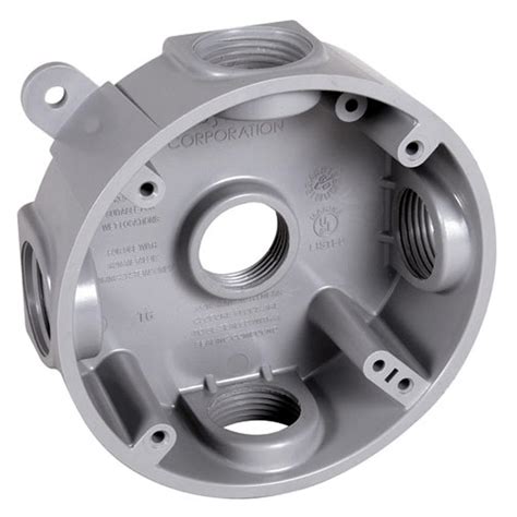 4 round electrical junction box|3.5 inch round electrical box.